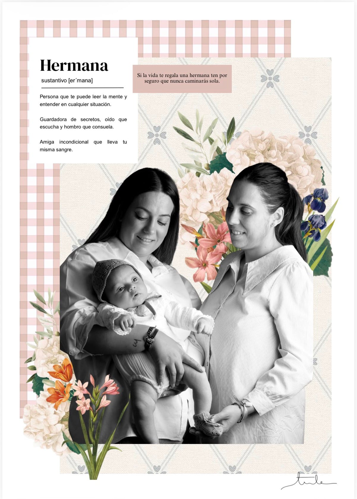 collage personalizado regalo para hermana