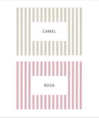 opciones de colores camel y rosa