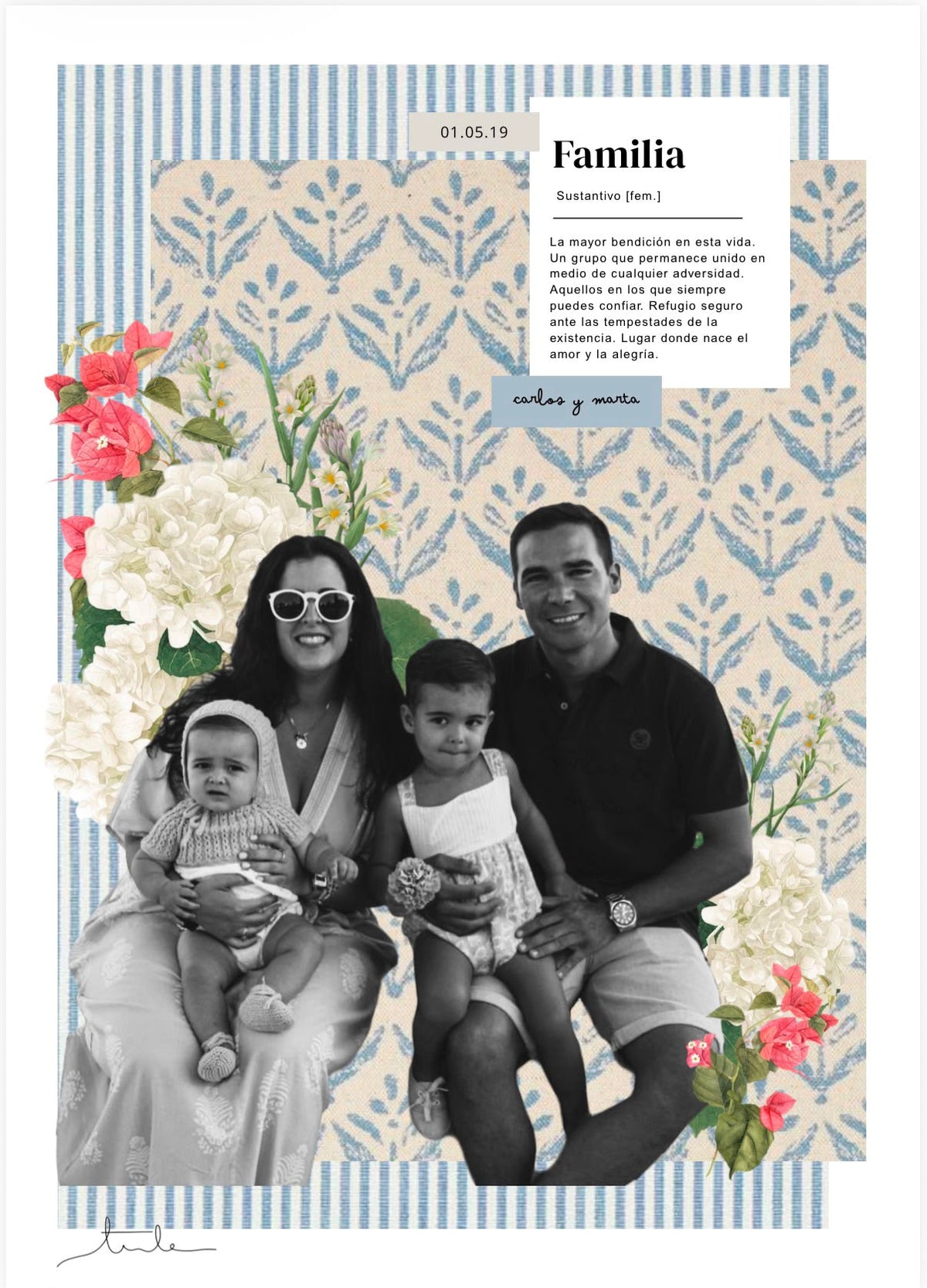 collage personalizado regalo familiar