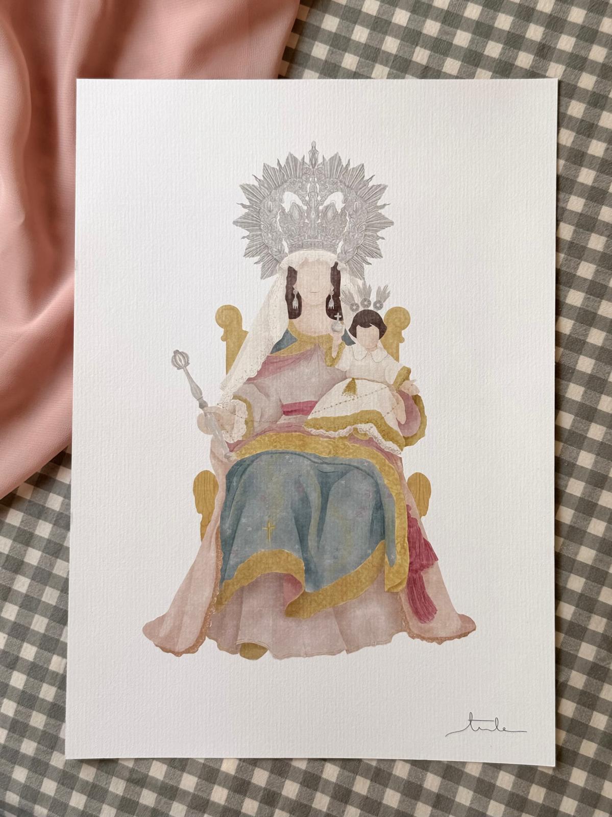 regalo virgen consolacion lamina personalizada