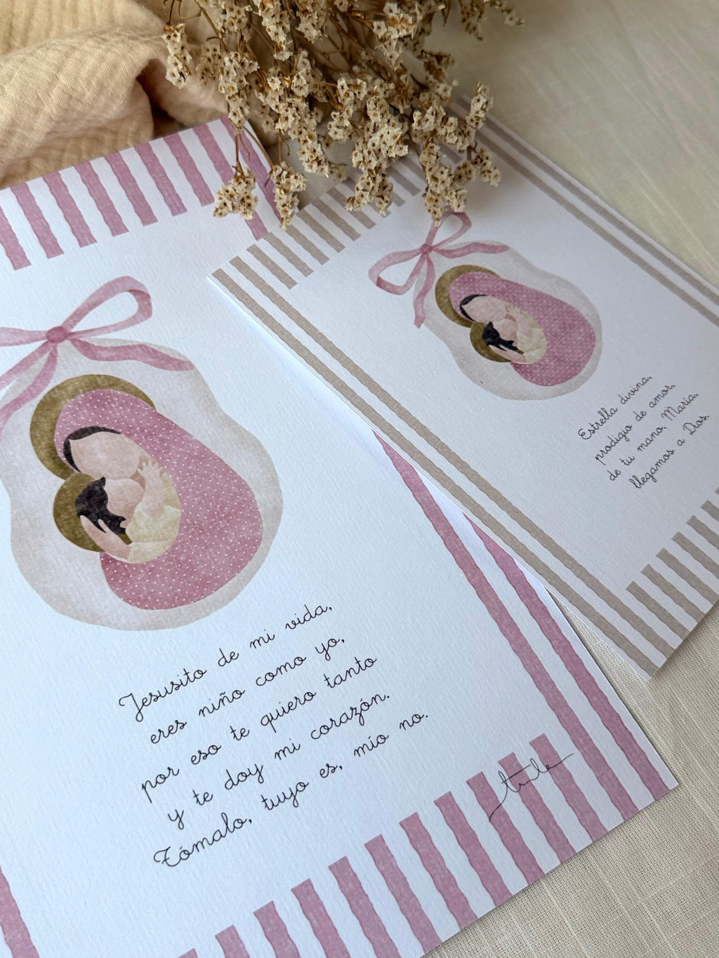 tamaños cuadros para decorar cuarto infantil virgen